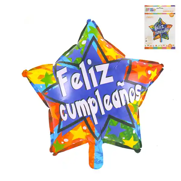 Globo Mylar Estrella 18" F.c Colores