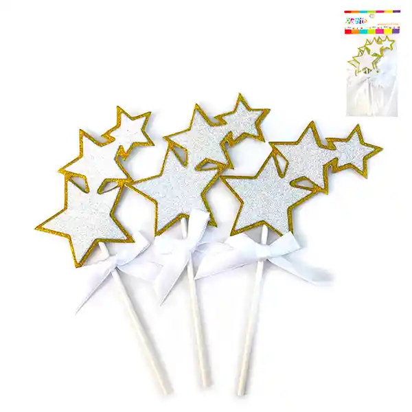 Set Pick Estrella 3 Piezas Plata