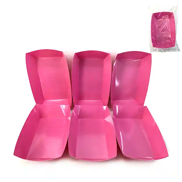 Bandeja Rectangular X 6 Rosa