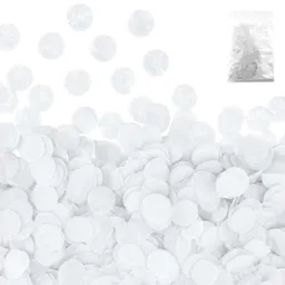 Confeti Papel Redondo White 2 Cm