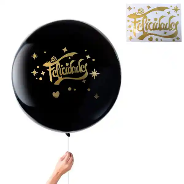 Sticker Para Globo Felicidades