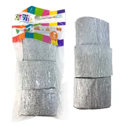 Feston Metal Plata 3 Unidades