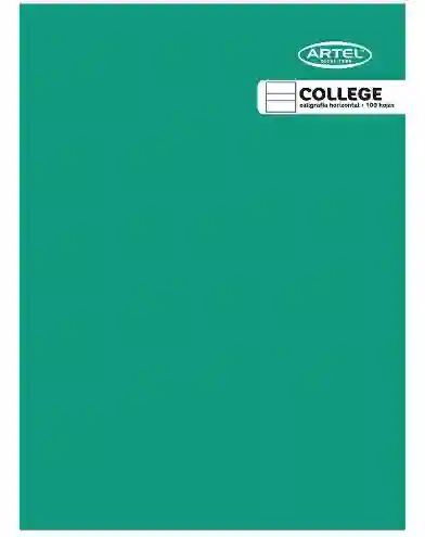 Cuaderno College Caligrafía Horizontal 100 Hojas Color Aleatorio Artel