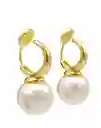 Aros Perla Chapado En Oro 18k Earcuff Sin Perforacion