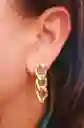 Aros Eslabones Chapado En Oro 18k Earcuff Sin Perforación