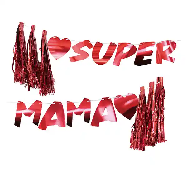 Banner Tassel Super Mama 25x300 Cms