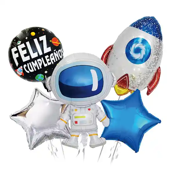 Globo Mylar Espacial 5 Piezas