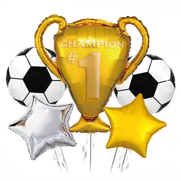Globo Mylar Copa Futbol 5 Piezas