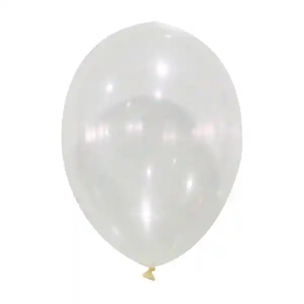 Globo #12 M.g. Cristal 25 Unidades