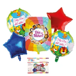 Set Globo Mylar Dia Niño