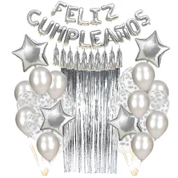 Globo Mylar Pack Plateado