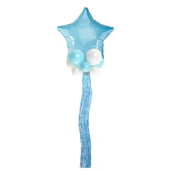 Globo Mylar/latex Estrella Celeste