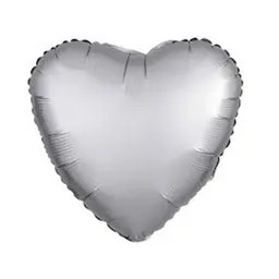 Globo Mylar Corazon Plateado