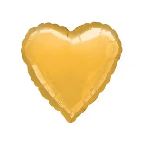 Globo Mylar Corazon Dorado