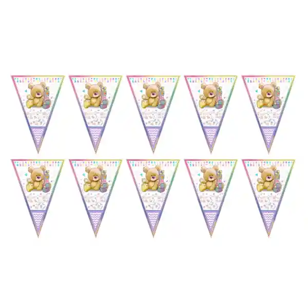 Banner Banderin Baby Shower Osito