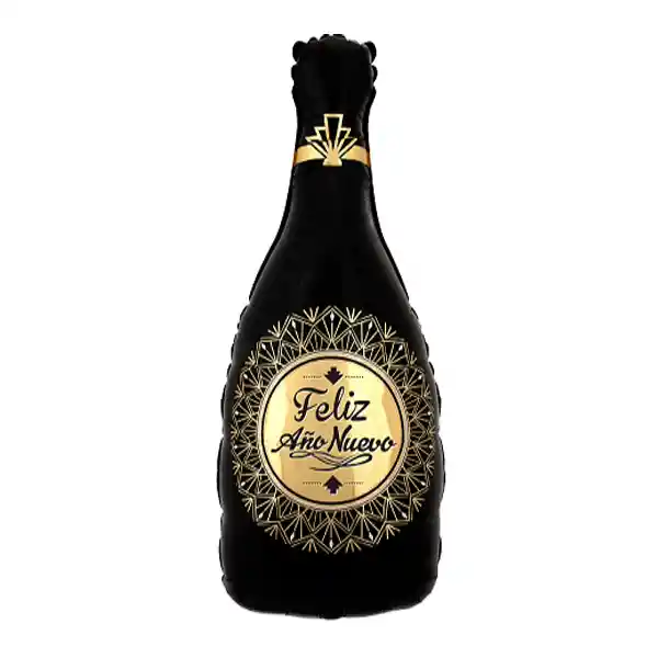 Globo Mylar Botella Negro