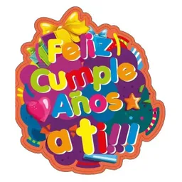 Piñata Plana Led 3d "feliz Cumpleaños A Ti"