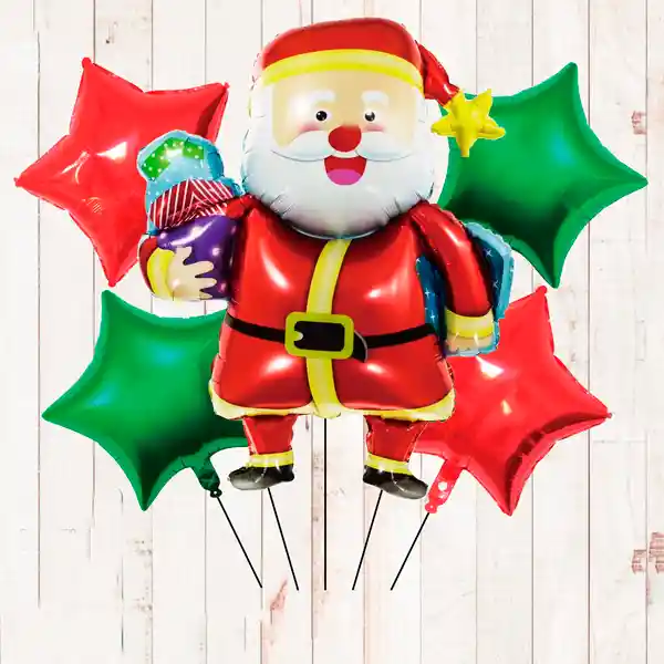 Globo Mylar Navidad 5 Piezas