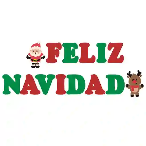 Banner Letras Feliz Navidad 24 X 17 Cms 2,5 Mts