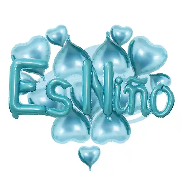 Globo Mylar/latex Es Niño 16 Piezas