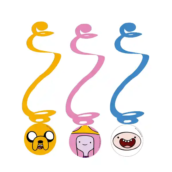 Decoracion Colgante Hora De Aventura 3 Unidades