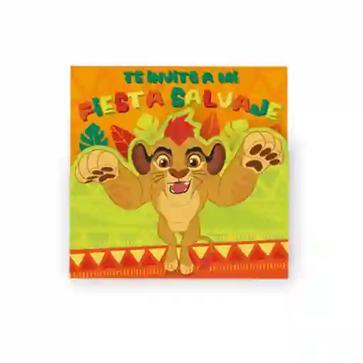 Tarjeta Invitacion Lion Guard 6 Unidades