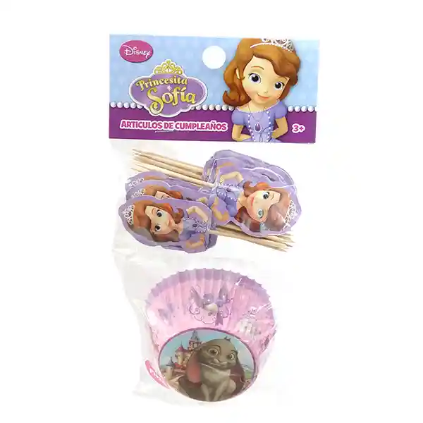 Set Cupcakes Y Picks Princesa Sofia Clover