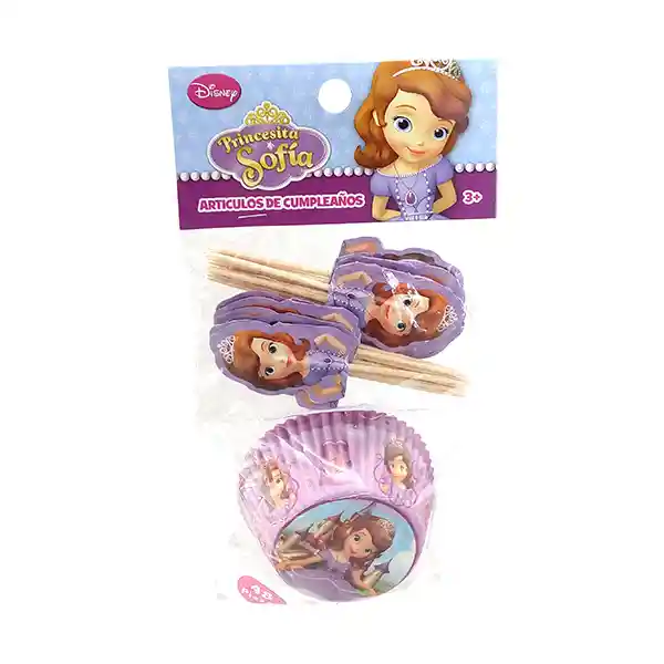 Set Cupcakes Y Picks Princesa Sofia