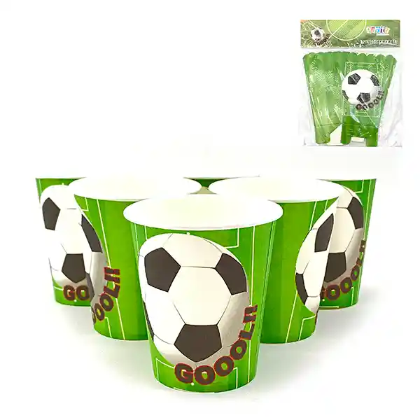 Vaso Futbol 6 Unidades