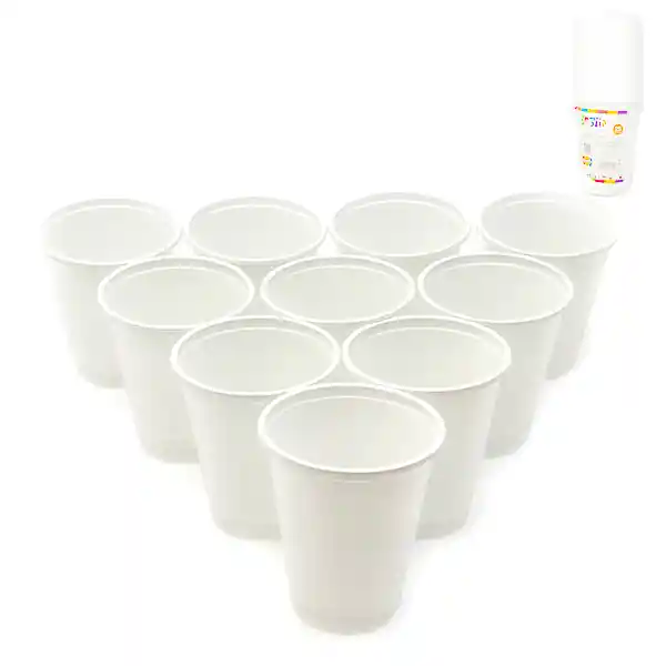 Vaso 7oz Blanco 25 Unidades