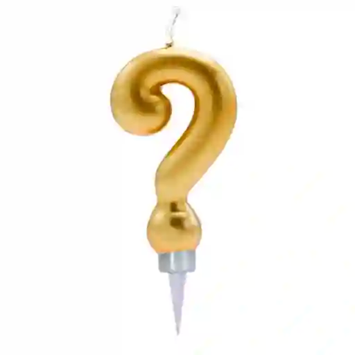 Vela Numeral Metal Oro # ?