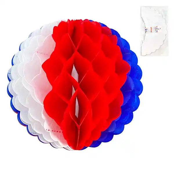 Adorno Tricolor Globo (25 Cm)