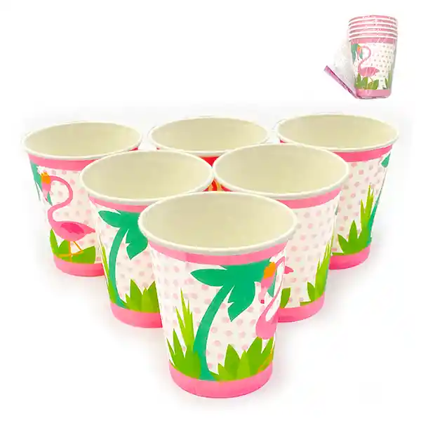Vaso Flamenco 6 Unidades