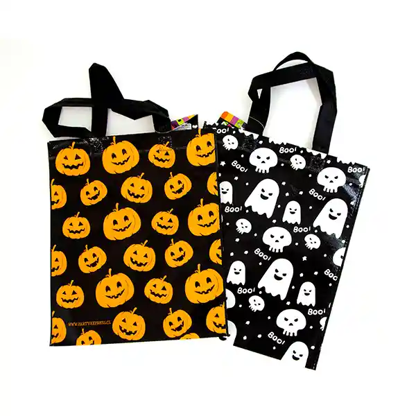 Bolsa Halloween 2 Diseños 30 X 25 Cm