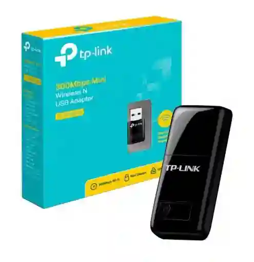 Adaptador Usb Wifi Tp-link N 300mbps Mini Black