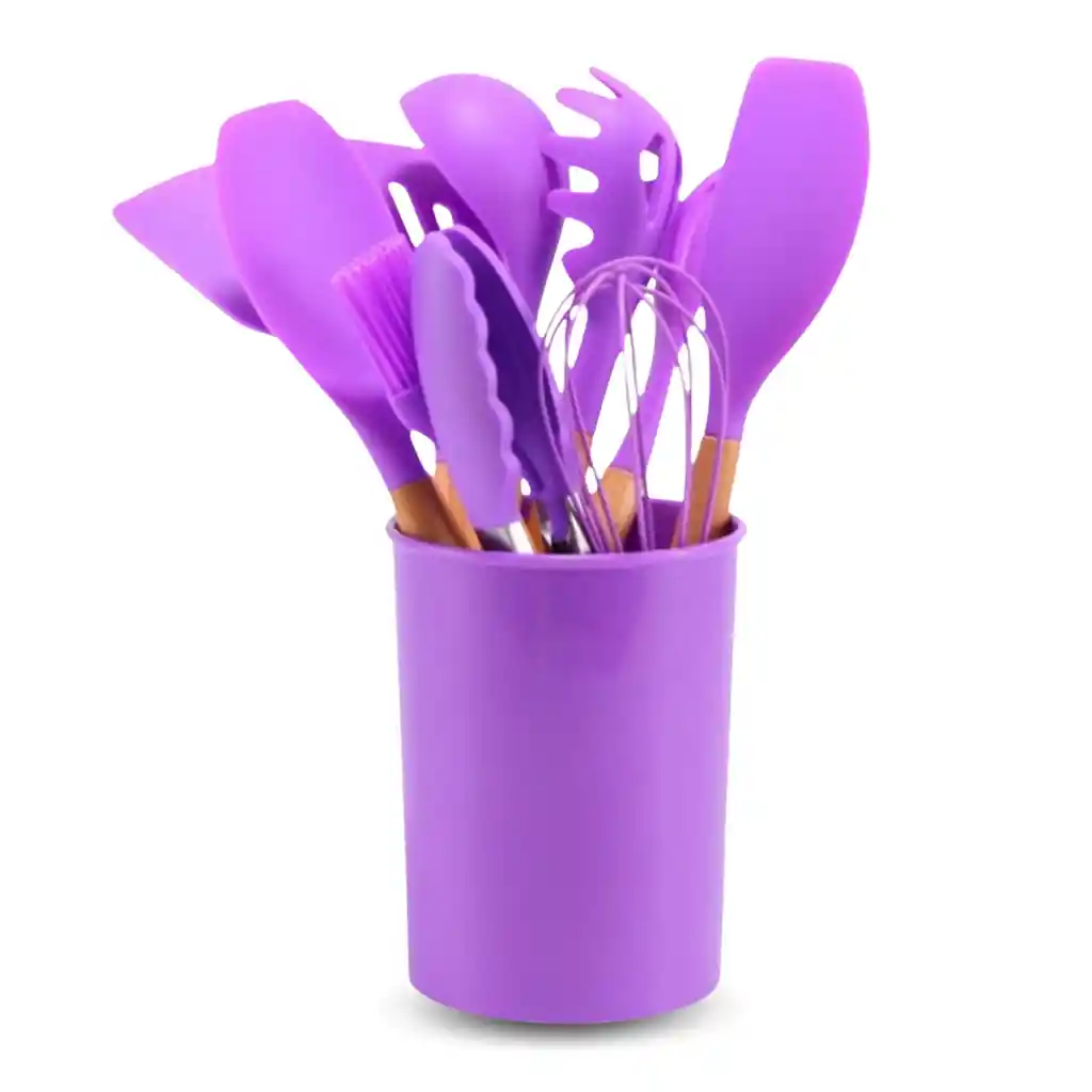 Set De Utensilios 11 Piezas Morado