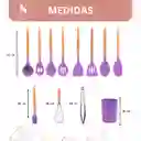 Set De Utensilios 11 Piezas Morado