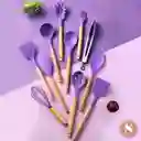 Set De Utensilios 11 Piezas Morado