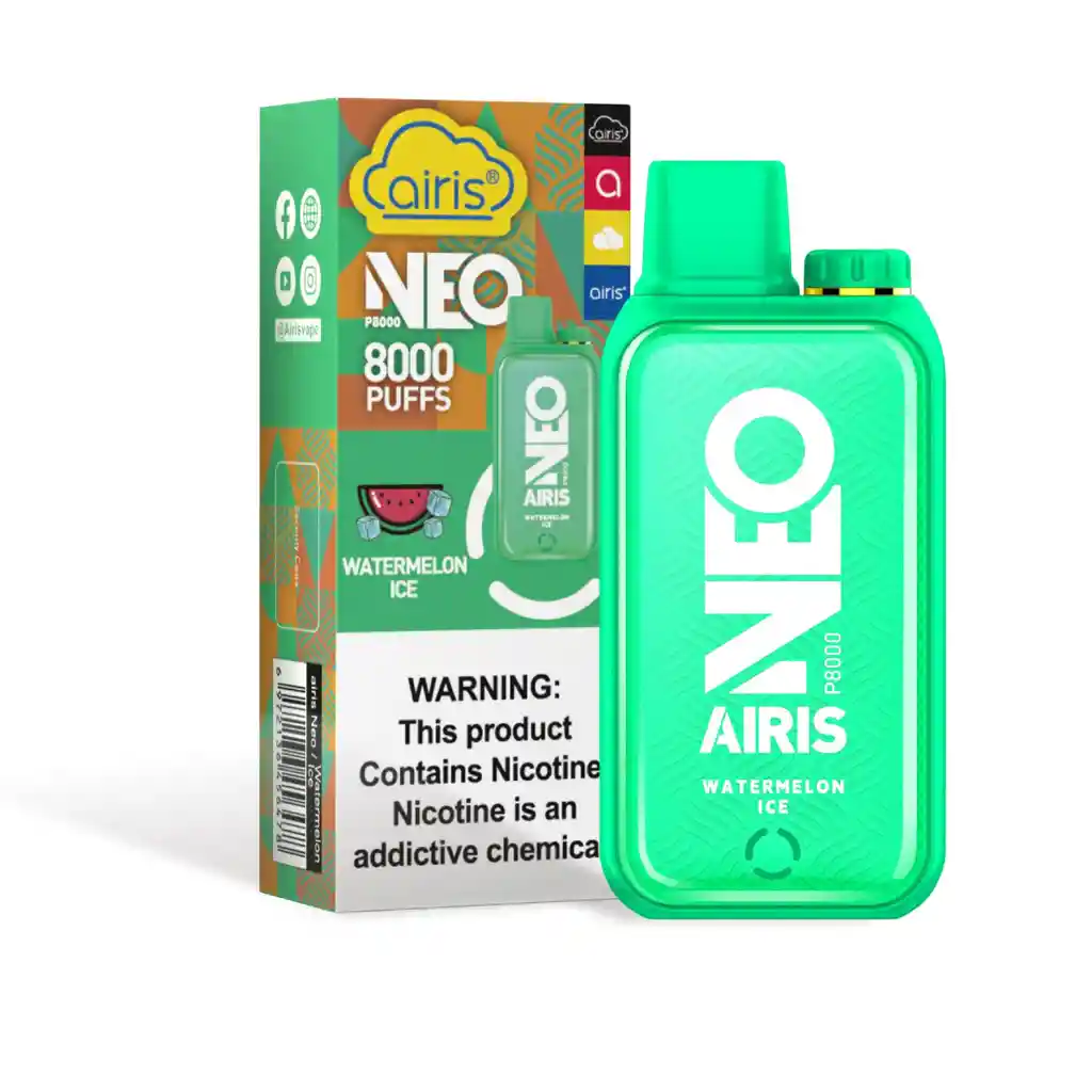 Vaper Watermelon Ice 8000 Puffs 5% - Airis Neo