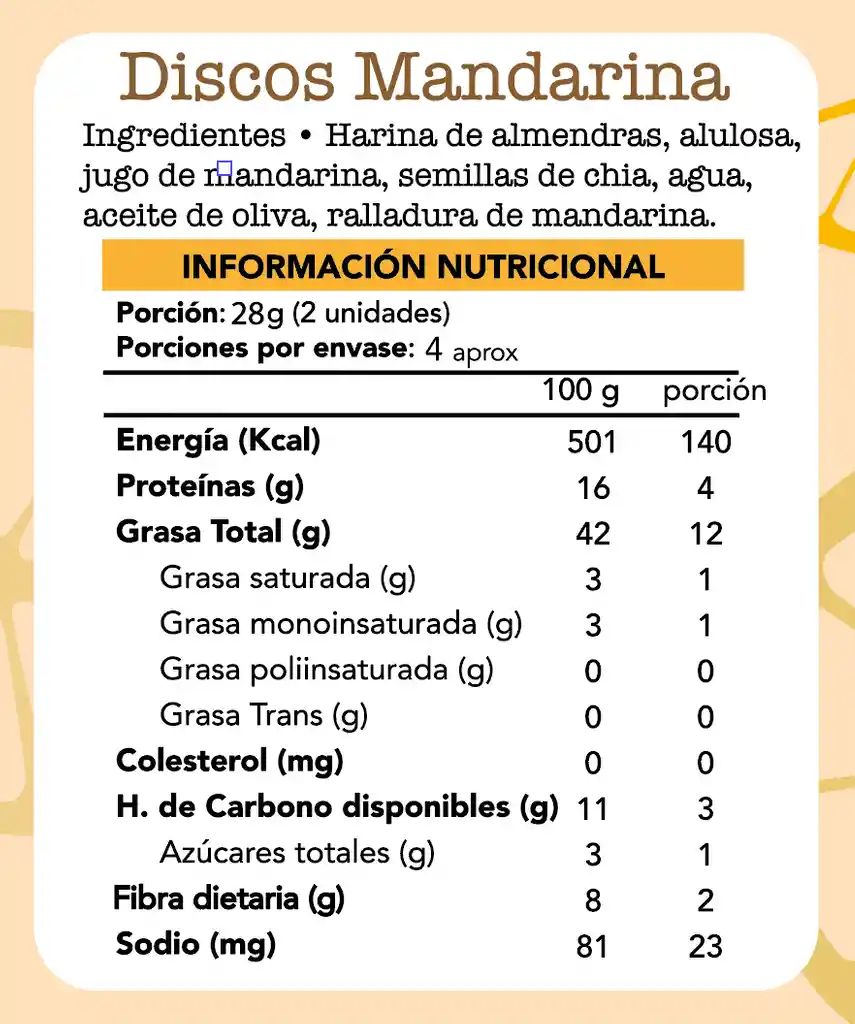 Keto Discos De Mandarina Keto Low Carb