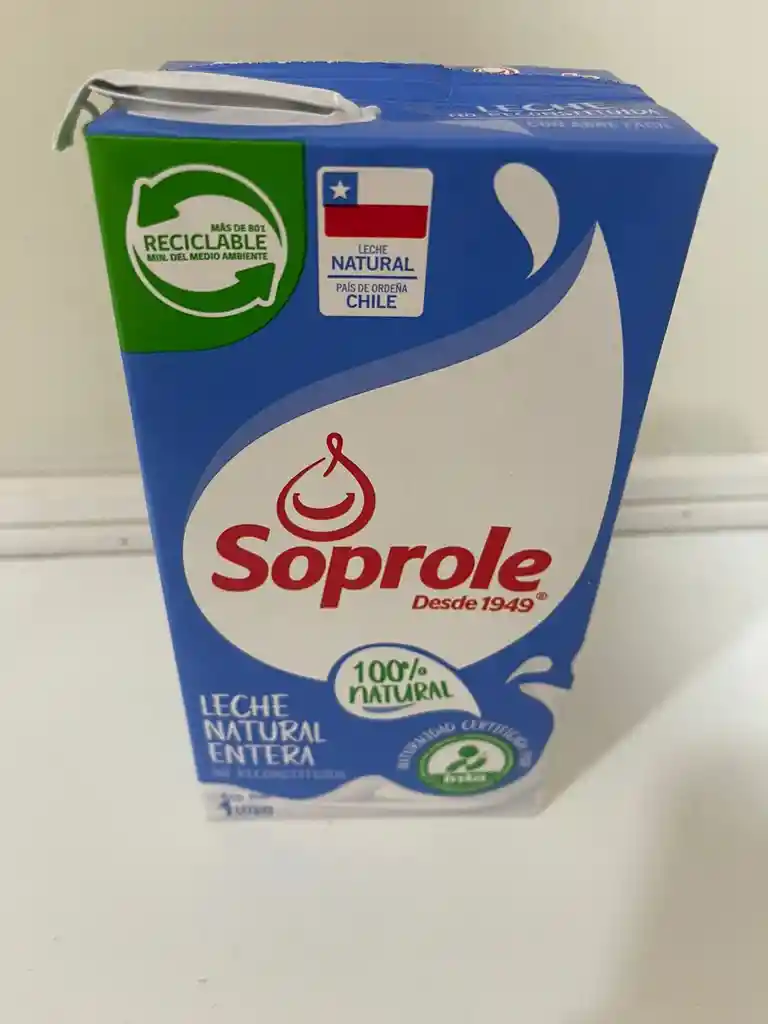 Leche Soprole 1 Litro Entera