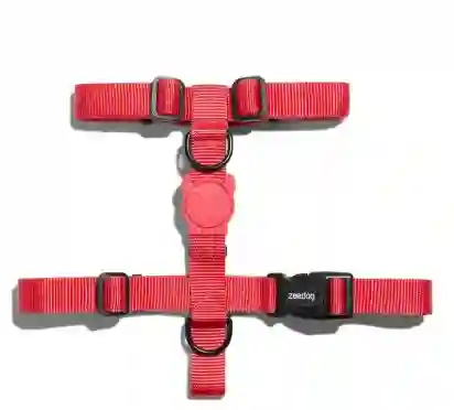 Zeedog - Neon Coral Dog H Harness Medium (cuello 31 A 50 Cm - Pecho 42 A 69 Cm)