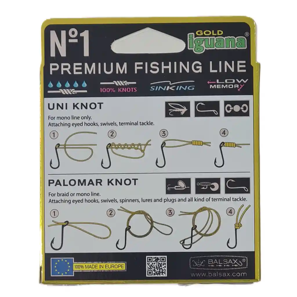 Nylon Balsax Iguana Gold 0,35mm 150mtros 15kg Jandar Gold Sinking