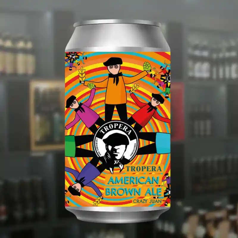 Tropera Crazy Juan (american Brown Ale) Lata 355cc