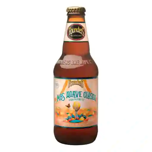 Founders Más Agave Grapefruit (imperial Gose C/ Pomelo Tequila Barrel Aged) Botella 355cc