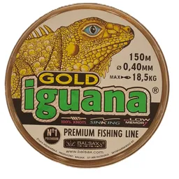 Nylon Balsax Iguana Gold 0,40mm 150mtros 18,5kg Jandar Gold Sinking