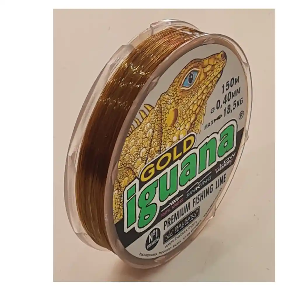 Nylon Balsax Iguana Gold 0,40mm 150mtros 18,5kg Jandar Gold Sinking