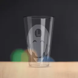 Vaso Vidrio Grabado Luigi Bros