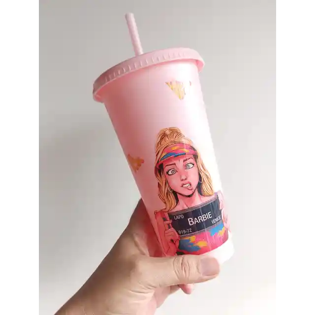 Vaso Tipo Starbucks Barbie