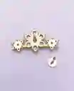 Piercing Labret Modelo Elvira Plata S925 Trepador Chapado En Oro 18k